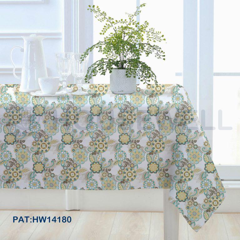 Printed PEVA Tablecloths, Water Repellent,Wipes Clean, Heavy Duty