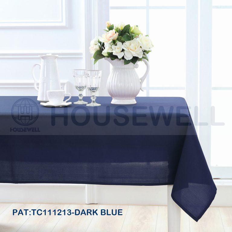 Solid Color Jacquard Fabric Party Tablecloth, Water Repellent, Mildew Resistant , Heavy Duty