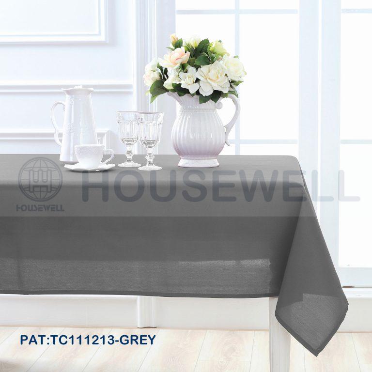 Solid Color Polyester Party Tablecloth, Waterproof, Mildew Resistant , Reusable