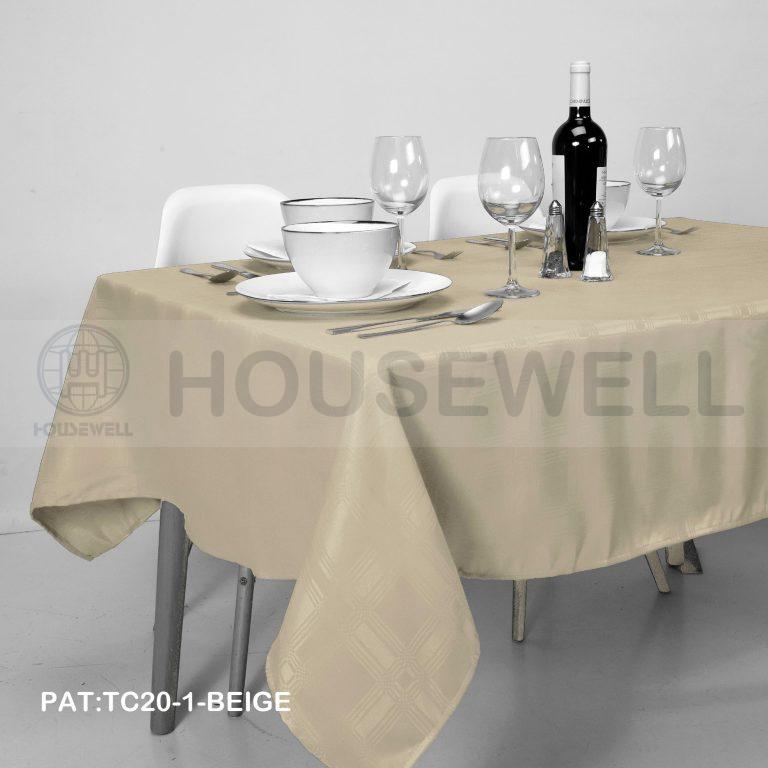 Jacquard 100% Polyester Tablecloths, machine washable , No smell , Heavy Duty,Comfortable to touch