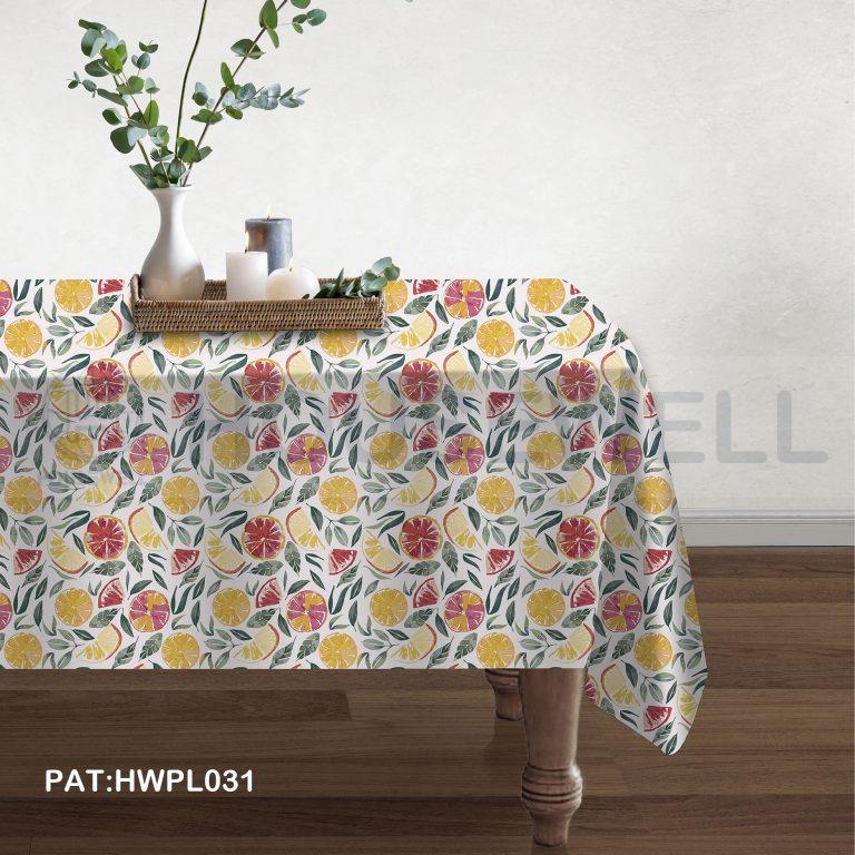 Printed PEVA Flannel Tablecloth, Waterproof,Eco-Friendly, Heavy Duty