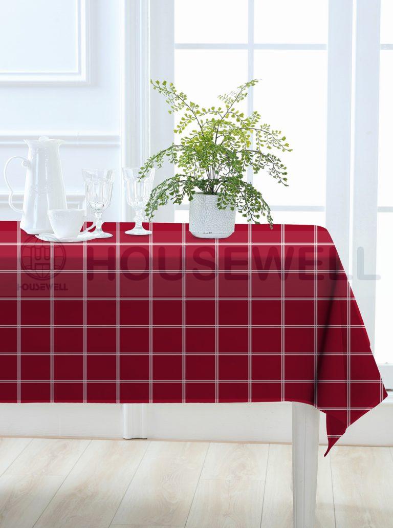 Solid Color Flannel Backing Table Cover, Quick Dry, Non-toxic