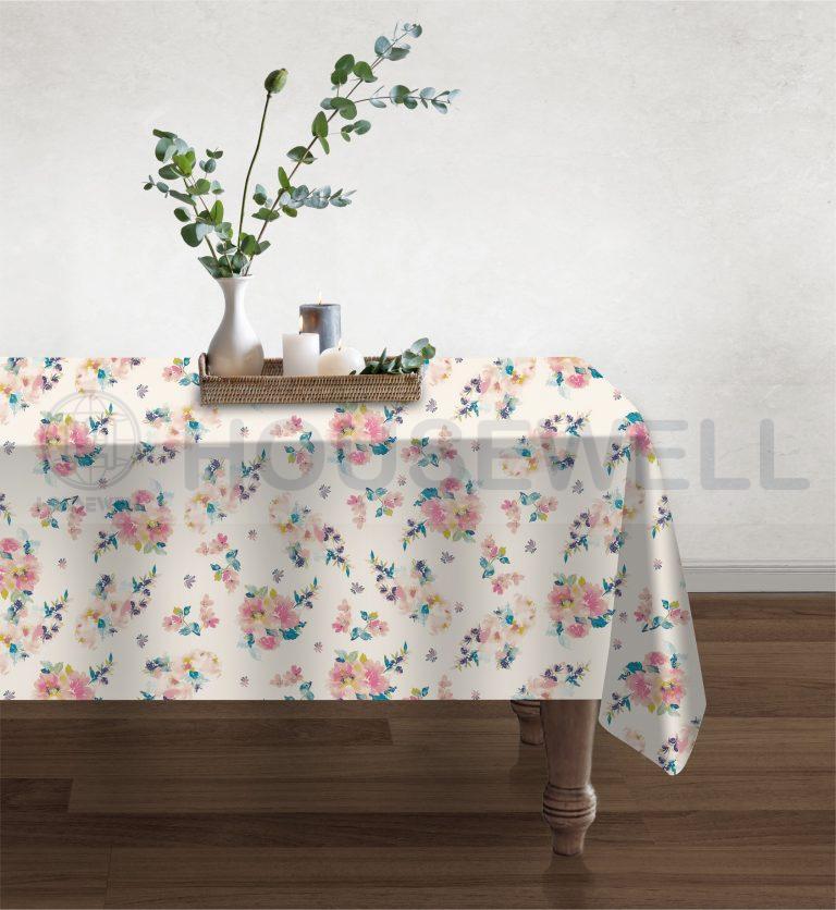 Printed Polyester Tablecloths, Easy to Clean, Mildew Resistant , Heavy Duty,Comfortable to touch