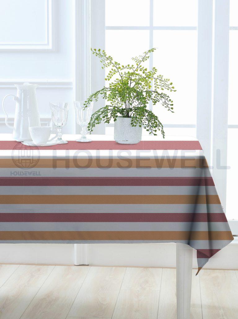 Printed PEVA with Flannel Back Table Cloths, Quick Drying, Eco-Friendly and Non-toxic