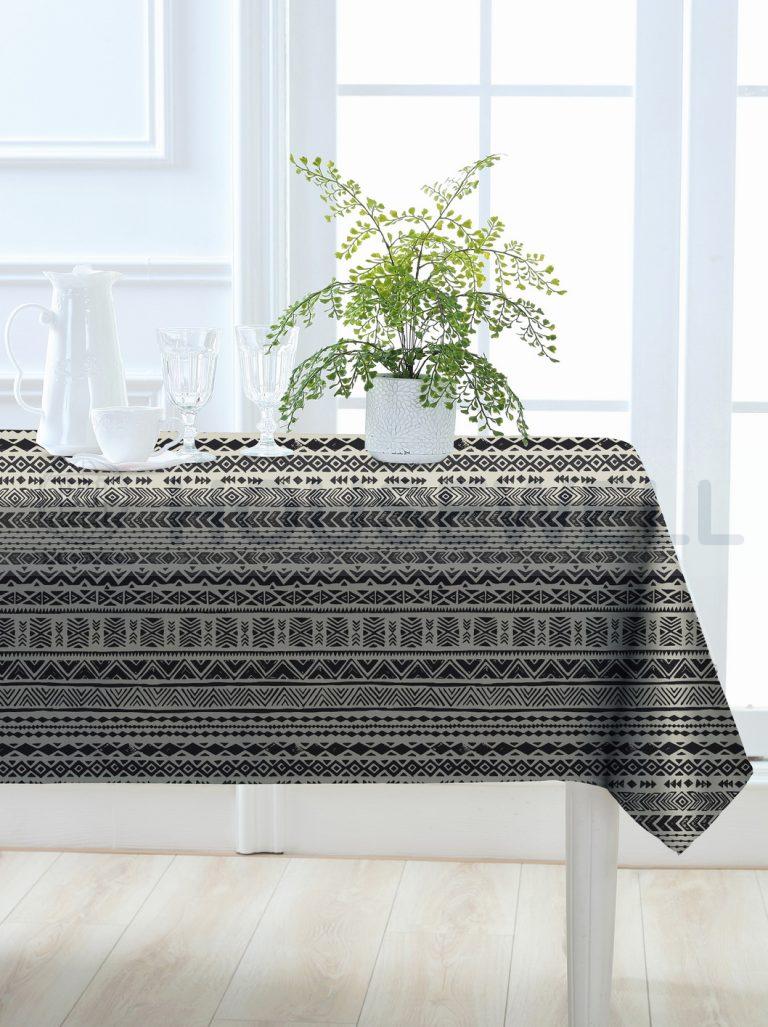 Printed PEVA with Flannel Back Tablecloth, Wet cloth wipe, Eco-Friendly