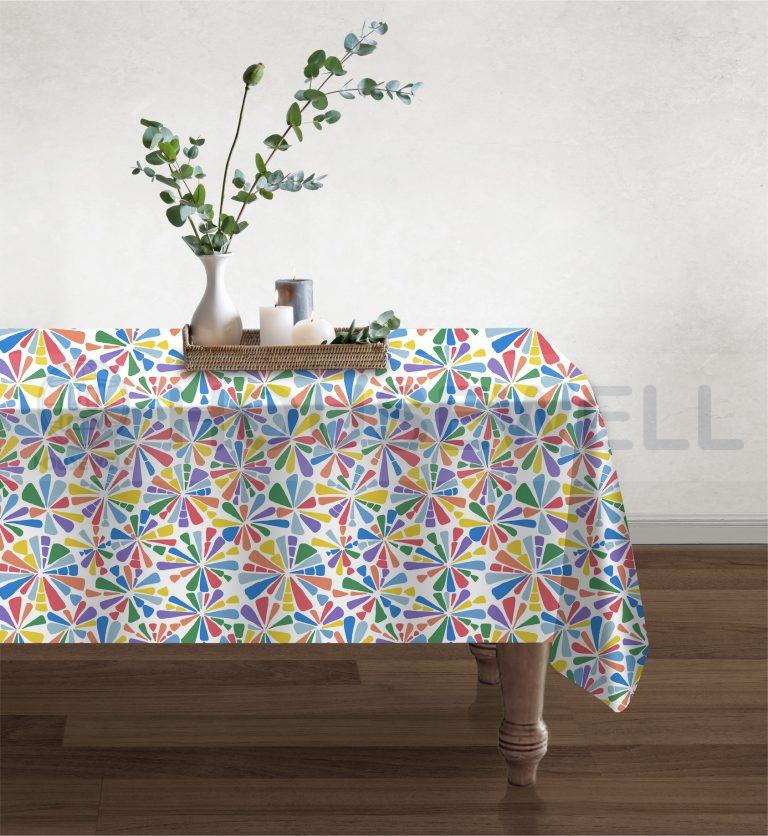 Printed Fabric Tablecloths, Waterproof, Quick Dry , Heavy Duty