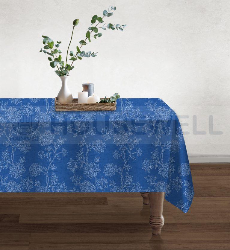 Printed Fabric Table Cloths, machine washable and hand washable, Reusable , Heavy Duty