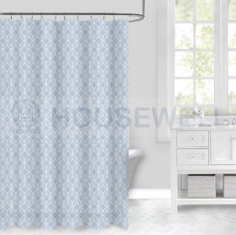 Solid Color Polyester Shower Room Curtain, Water proof, No smell