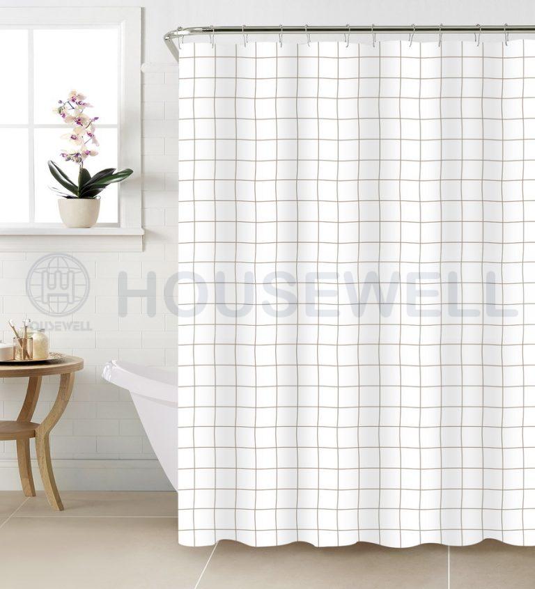 8G PE/EVA Bathroom Shower Curtain, 100% waterproof, Non-toxic